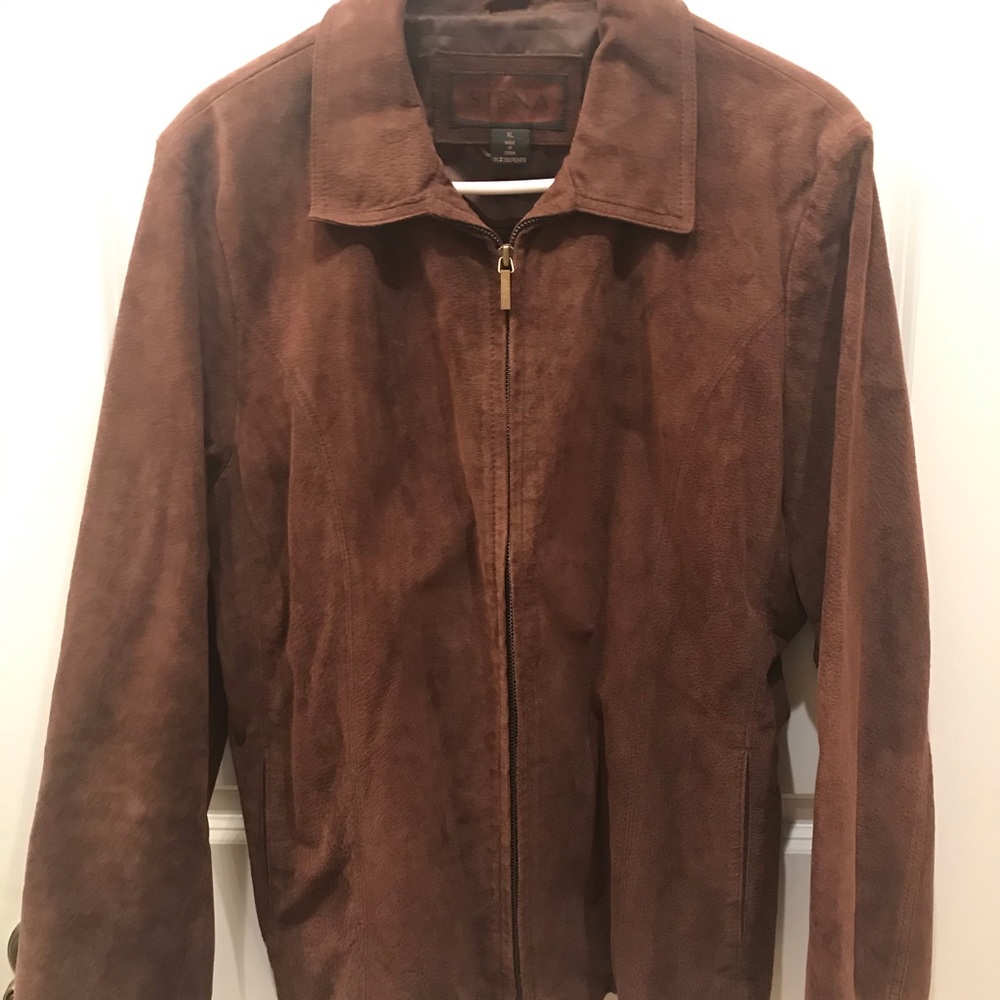Suede leather jacket